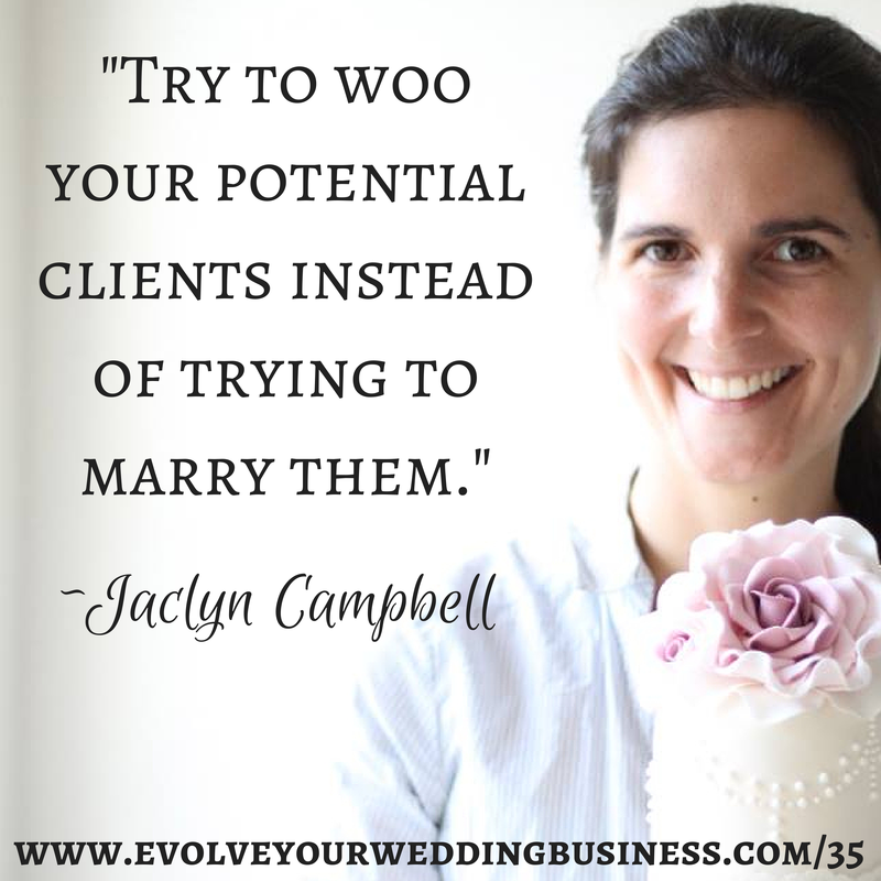 jaclyn - try to woo potential clients