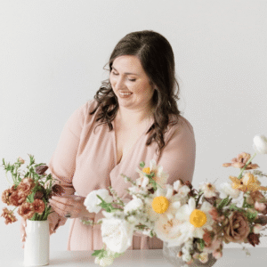 Case study on marketing for florists featuring Carolyn Kulb of Bloom Poet who books 100% of her high-end wedding inquiries.