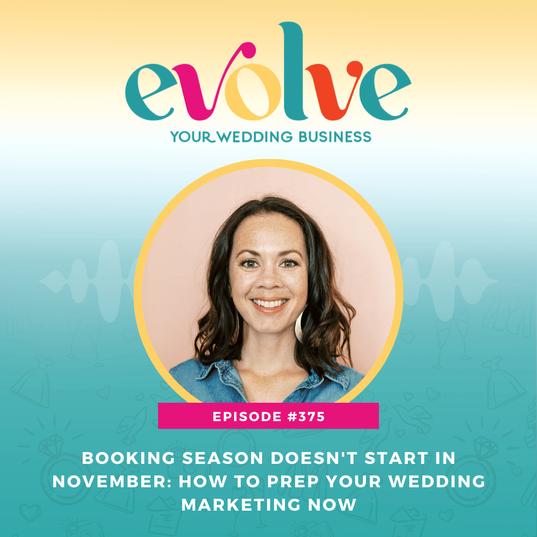 Podcast graphic for the episode on why booking season doesn't start in November, with guest Tayler Cusick Hollman.